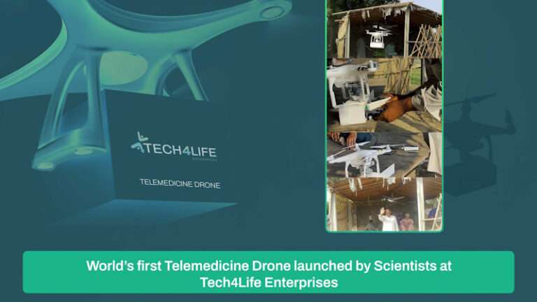 World’s first Telemedicine Drone launched by Scientists at Tech4Life Enterprises.